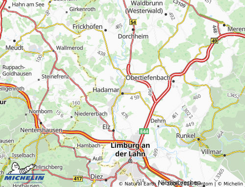 MICHELIN Hadamar map - ViaMichelin