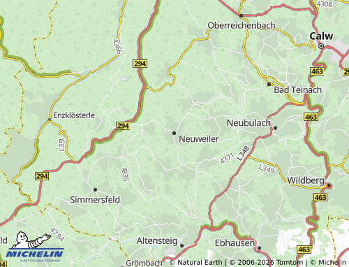 MICHELIN Neuweiler map - ViaMichelin