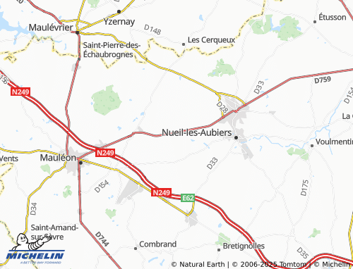 MICHELIN Largeasse map - ViaMichelin
