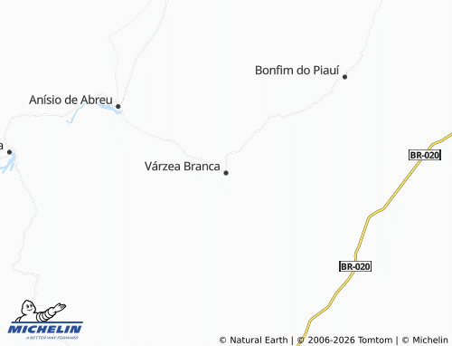 Mapa MICHELIN Várzea Branca - ViaMichelin