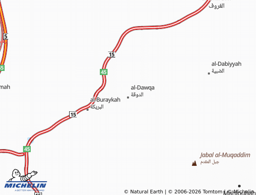 Carte MICHELIN al-Dawqa - ViaMichelin
