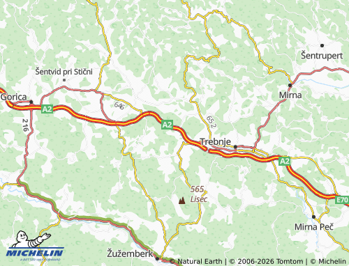 Kaart MICHELIN Korenitka - ViaMichelin