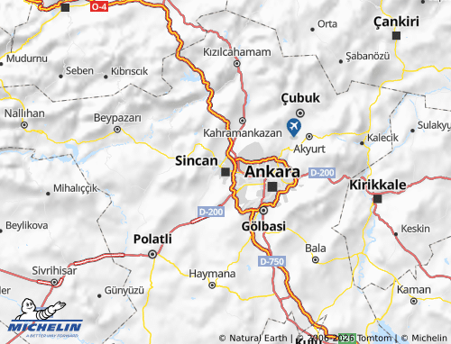 Kaart MICHELIN Sincan - ViaMichelin