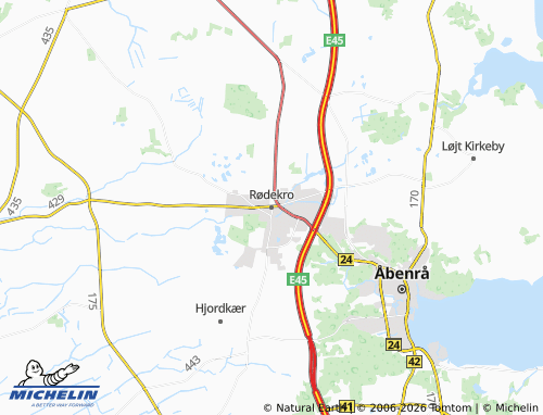 MICHELIN Rødekro map - ViaMichelin