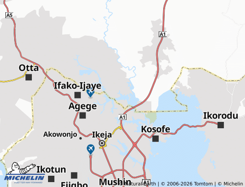 MICHELIN Ojodu map - ViaMichelin