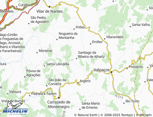 MICHELIN-Landkarte Santiago da Ribeira de Alhariz - ViaMichelin