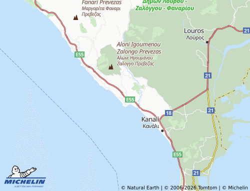 MICHELIN Kastrosykia map - ViaMichelin