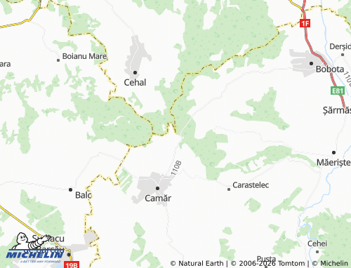 Mappa MICHELIN Pădureni - ViaMichelin