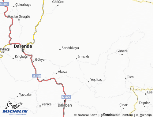 Kaart MICHELIN Irmaklı - ViaMichelin