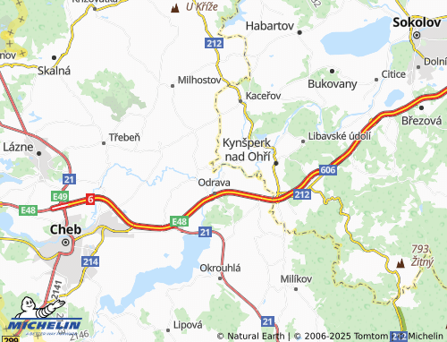 Carte MICHELIN Mostov - ViaMichelin