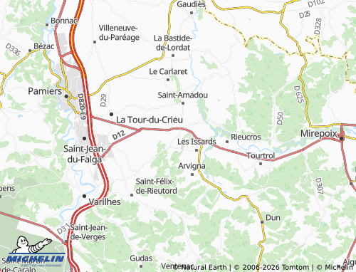 Mapa MICHELIN Les Pujols - ViaMichelin