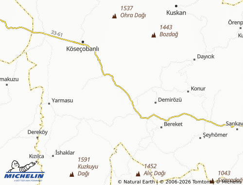 Mappa MICHELIN Akova - ViaMichelin