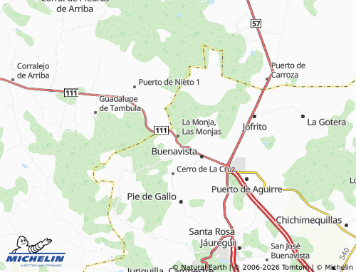 Mapa MICHELIN La Monja, Las Monjas - ViaMichelin