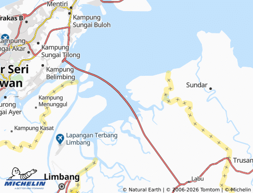 MICHELIN-Landkarte Pulau Kitang - ViaMichelin