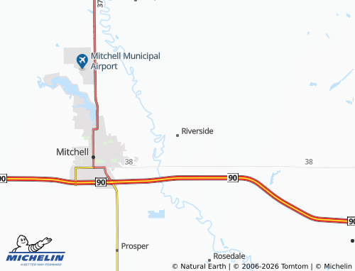 Mapa MICHELIN Riverside - ViaMichelin