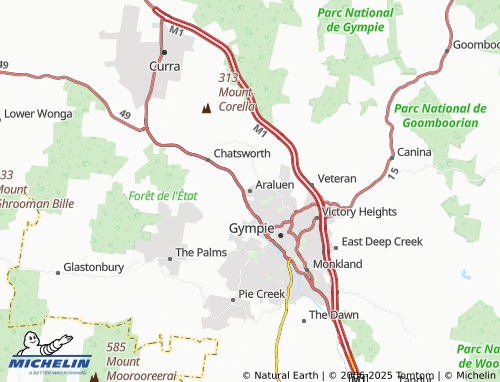 MICHELIN Araluen map - ViaMichelin