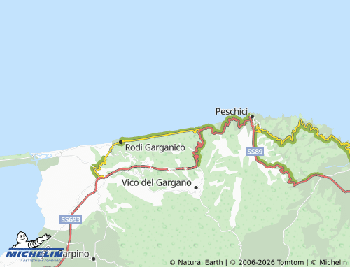 MICHELIN San Menaio map - ViaMichelin