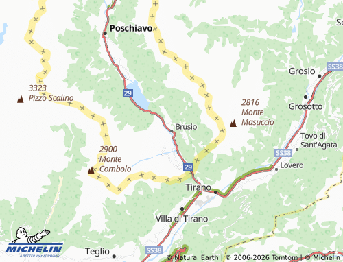 Carte MICHELIN Brusio - ViaMichelin