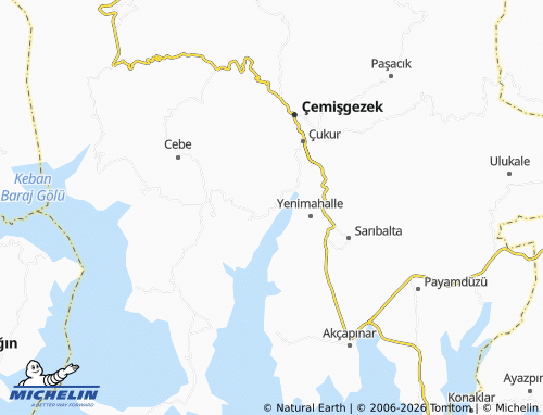 Mappa MICHELIN Vişneli - ViaMichelin