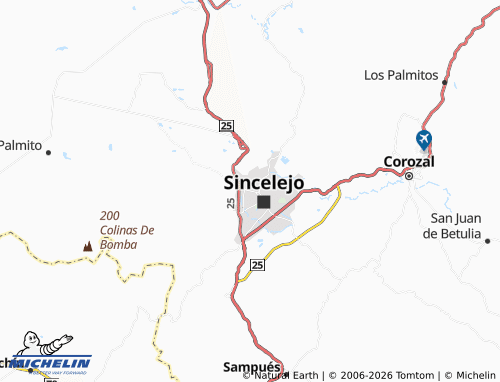Carte MICHELIN San Carlos - ViaMichelin