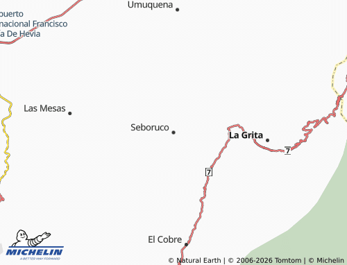 MICHELIN Seboruco map - ViaMichelin