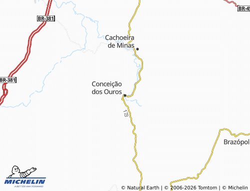 Mapa MICHELIN Conceição dos Ouros - ViaMichelin