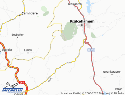 MICHELIN Karacaören map - ViaMichelin