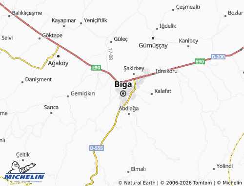 Mappa MICHELIN Gazikemal - ViaMichelin