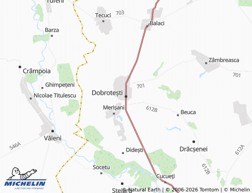 MICHELIN-Landkarte Dobrotești - ViaMichelin