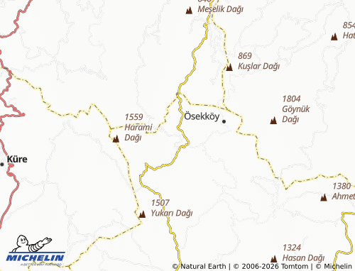 MICHELIN Deresökü map - ViaMichelin