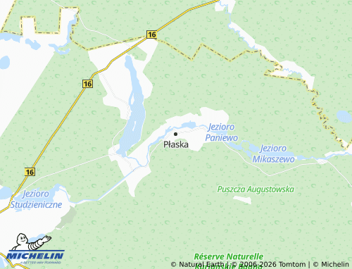 MICHELIN Płaska map - ViaMichelin