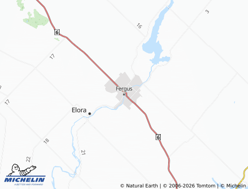 Mappa MICHELIN Fergus - ViaMichelin