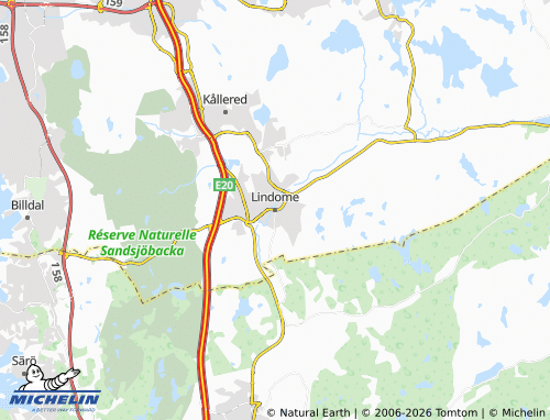 Carte MICHELIN Lindome - ViaMichelin