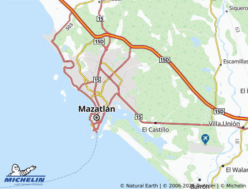 Mappa MICHELIN Mazatlán Il - ViaMichelin