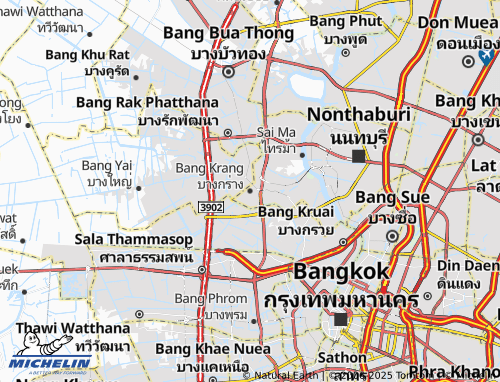 MICHELIN Bang Krang map - ViaMichelin