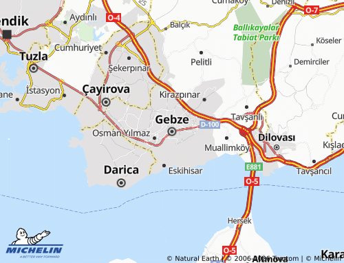 MICHELIN Gebze map - ViaMichelin