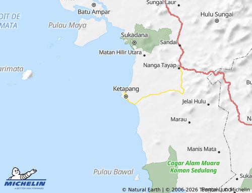 MICHELIN Ketapang map - ViaMichelin