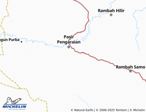 MICHELIN Rambah Tengah Barat map - ViaMichelin