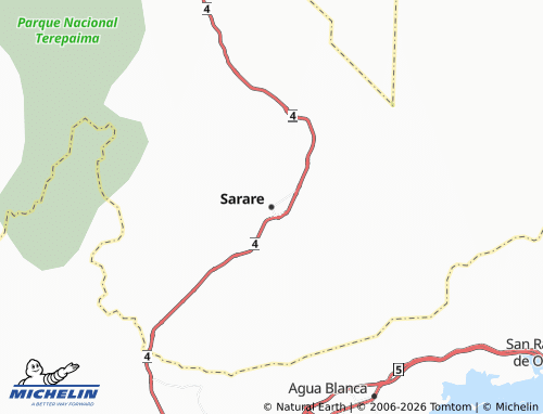 Carte MICHELIN Sarare - ViaMichelin