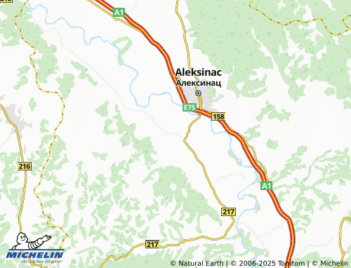 MICHELIN-Landkarte Prćilovica - ViaMichelin