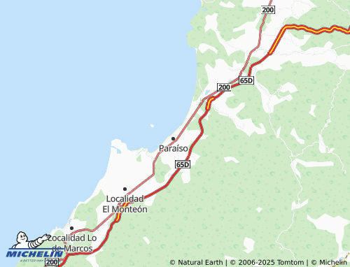 MICHELIN Playa Hermosa map - ViaMichelin