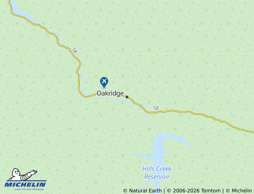 Mappa MICHELIN Oakridge - ViaMichelin