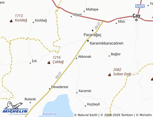 MICHELIN Akkonak map - ViaMichelin