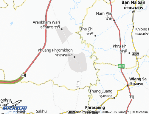 MICHELIN Phuang Phromkhon map - ViaMichelin