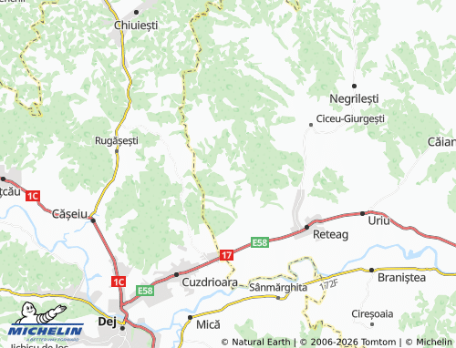 Mappa MICHELIN Lelești - ViaMichelin