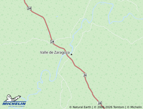 Mapa MICHELIN Valle de Zaragoza - ViaMichelin