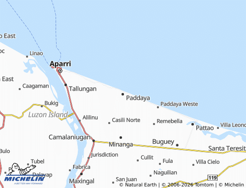 MICHELIN Paddaya map - ViaMichelin