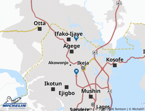 MICHELIN Magbon map - ViaMichelin
