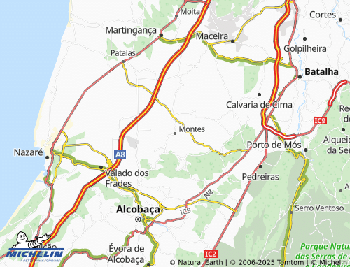MICHELIN Montes map - ViaMichelin