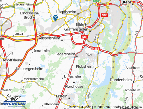 Mapa MICHELIN Lipsheim - ViaMichelin
